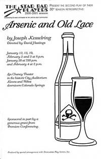 Arsenic and Old Lace programme